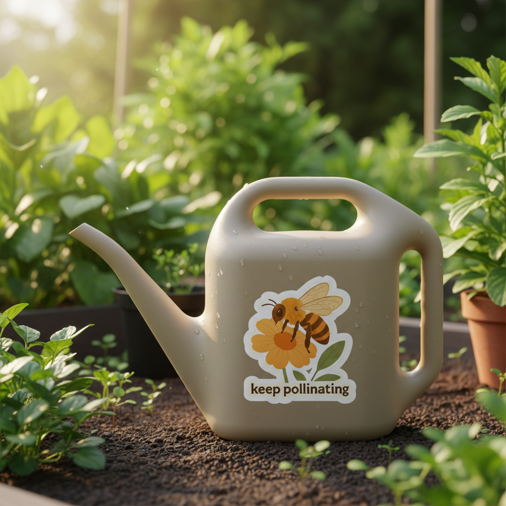 Bee & Flower Sticker
