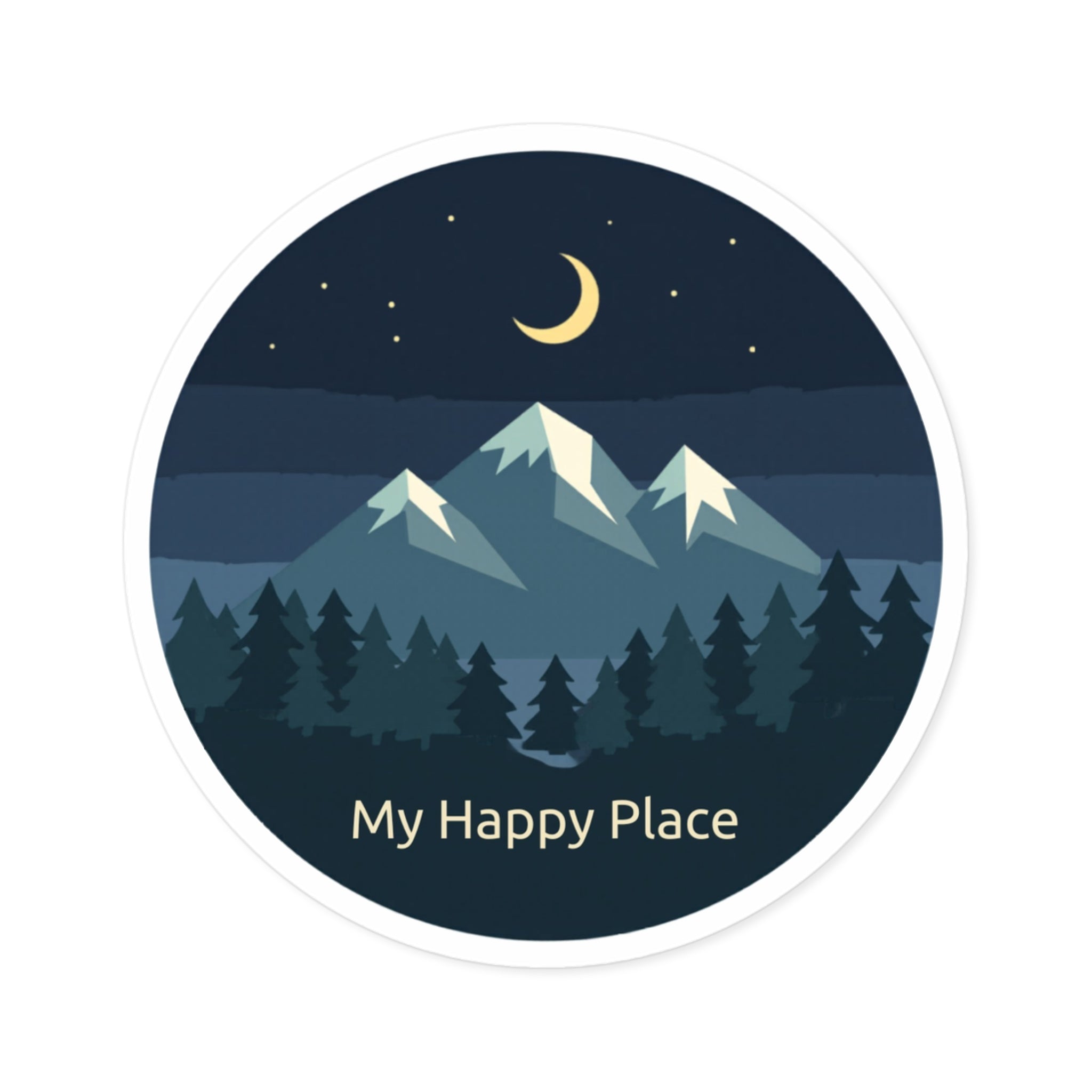 Nighttime Happy Place Stickers