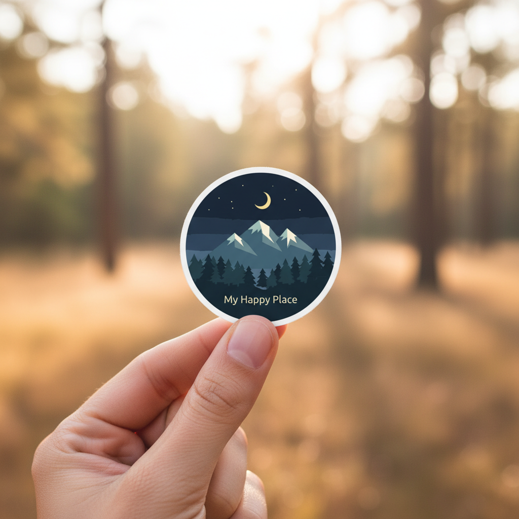 Nighttime Happy Place Stickers