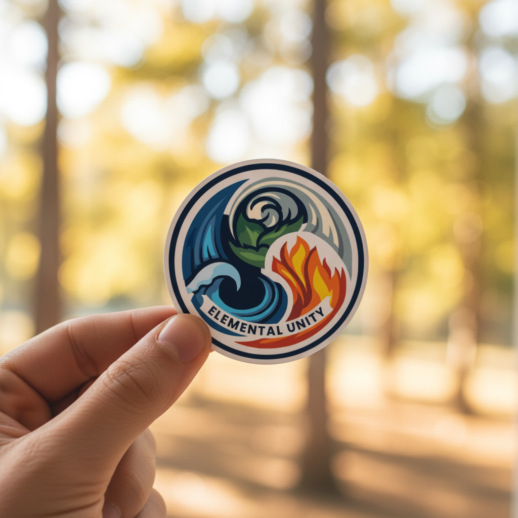 Elemental Unity Sticker