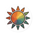 Retro Rainbow Sun Sticker