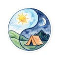 Yin-Yang Day & Night Sticker